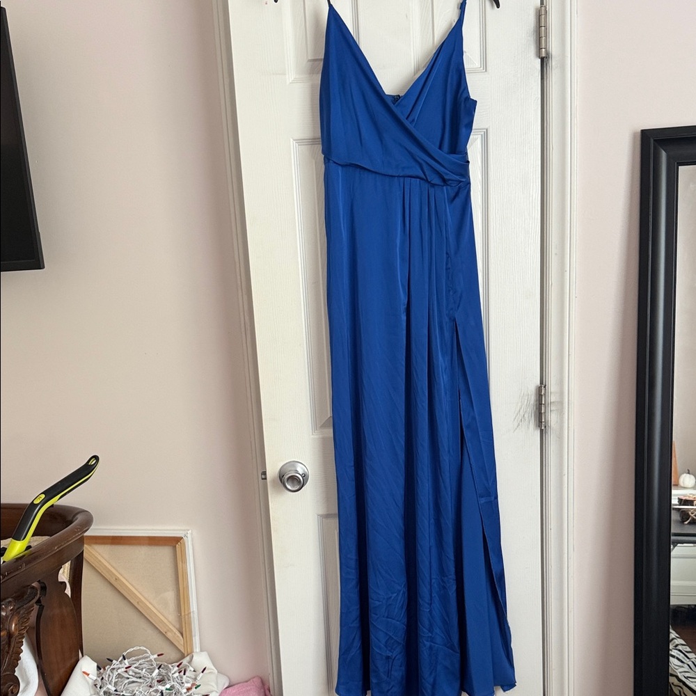 Elegant Blue Maxi Dress